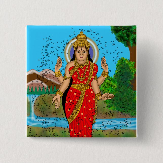 Goddess Bhramari Button  (Front)
