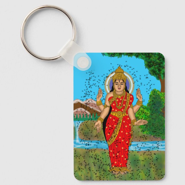 Goddess Bhramari Keychain (Front)