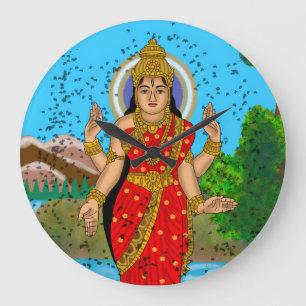 Goddess Bhramari Wall Clock