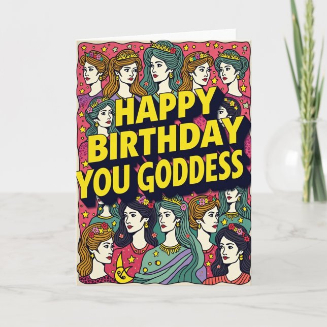 Goddess Birthday Art Card (Front)