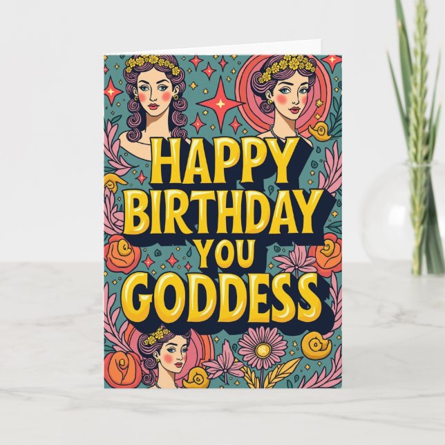 Goddess Birthday Card (Front)