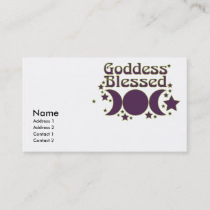 Goddess Blessed Business Cards