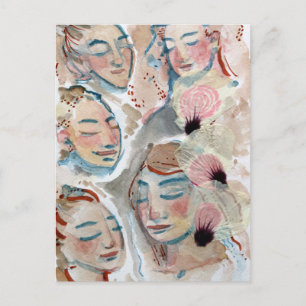 Goddess Bloom Flower Goddesses Nature Lovers Postcard