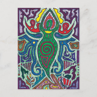 Goddess, Calm in Chaos Postcard