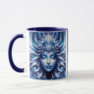Goddess Celestial Blue Head January - Mug
