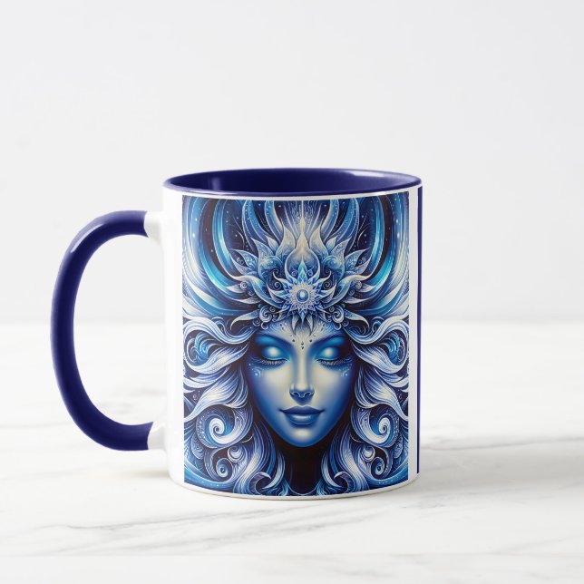 Goddess Celestial Blue Head January -   Mug (Left)