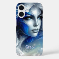Goddess Celestial White Blue Head February -