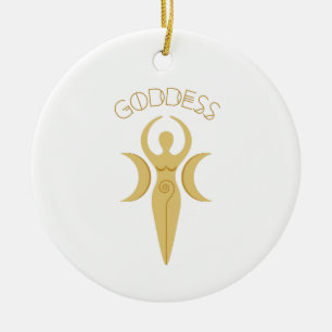 Goddess Ceramic Ornament