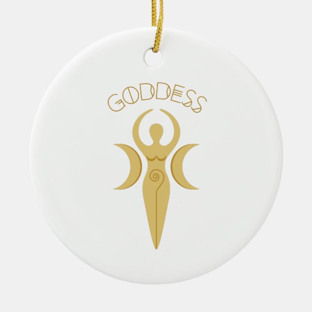 Goddess Ceramic Ornament (Front)