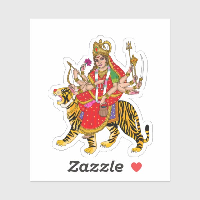 Goddess Chandraghanta Sticker (Sheet)