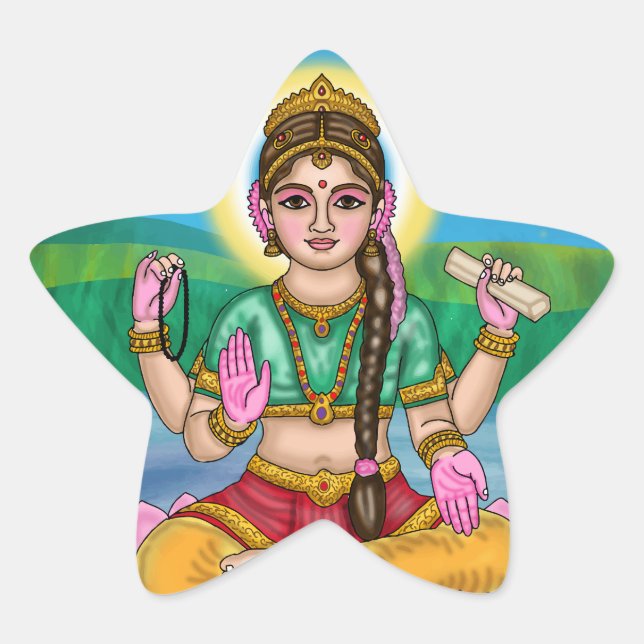 Goddess Child Durga Sticker (Front)