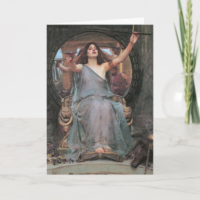 Goddess Circe Pagan Greeting Card (Front)