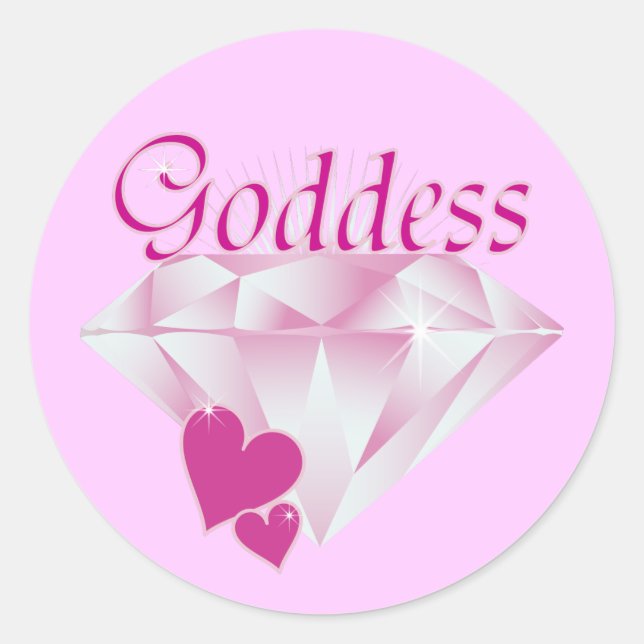 Goddess Classic Round Sticker (Front)
