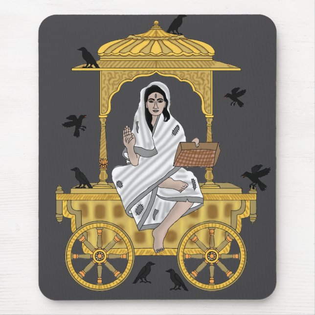 Goddess Dhumavati  Mouse Pad (Front)