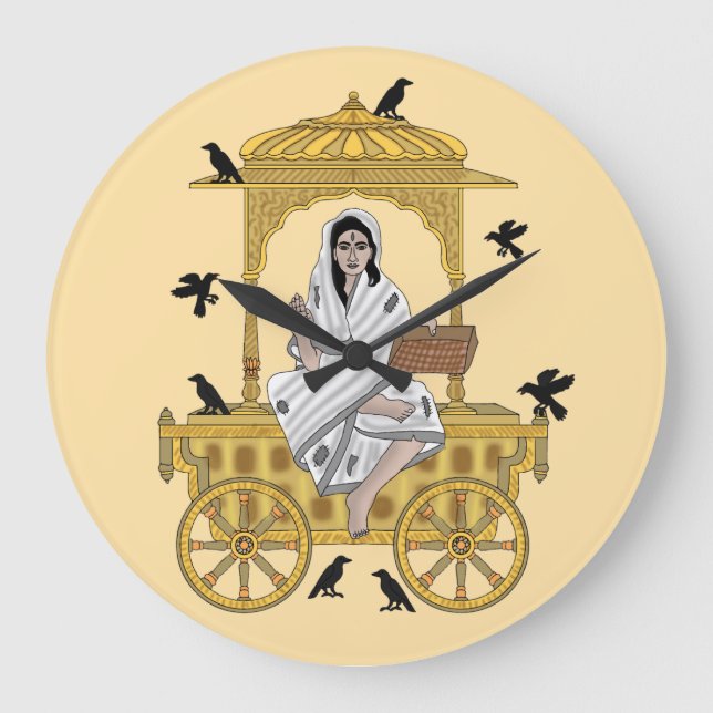 Goddess Dhumavati Wall Clock (Front)