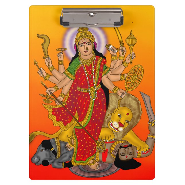 Goddess Durga Clipboard (Front)