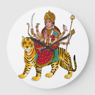 Goddess Durga Clock