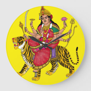 Goddess Durga Clock