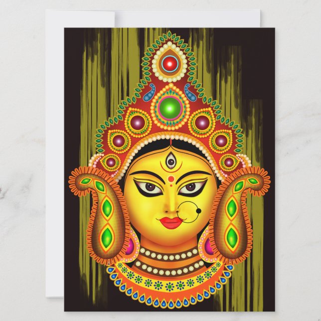 Goddess Durga (Dussehra Festival) Invitation (Front)