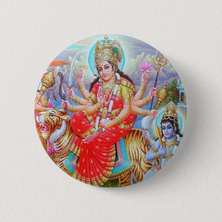 Goddess Durga Ji 6 Cm Round Badge