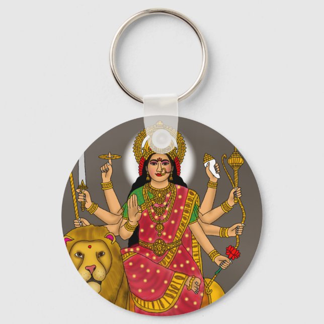 Goddess Durga Keychain (Front)