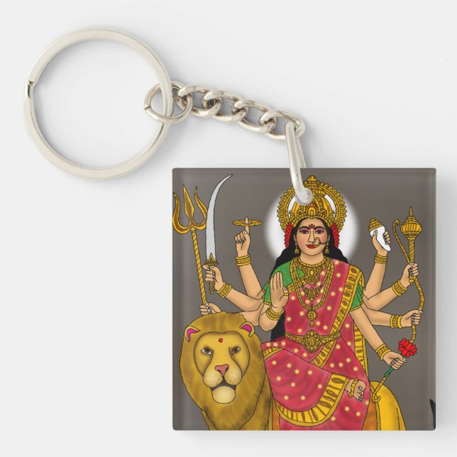 Goddess Durga Keychain (Front)