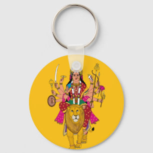Goddess Durga Keychain