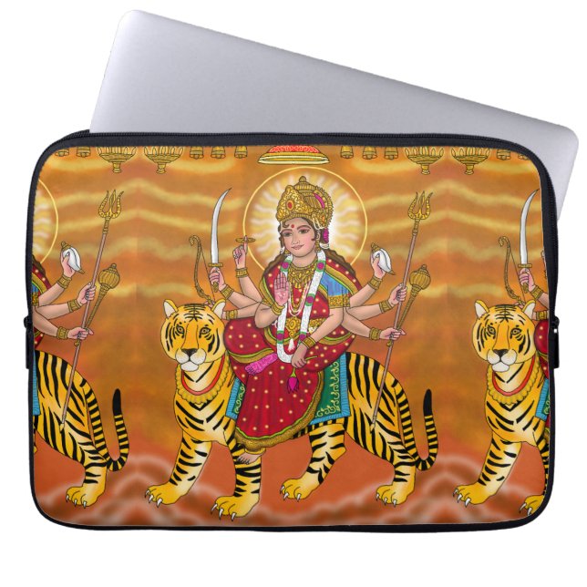 Goddess Durga Laptop Cover (Front)