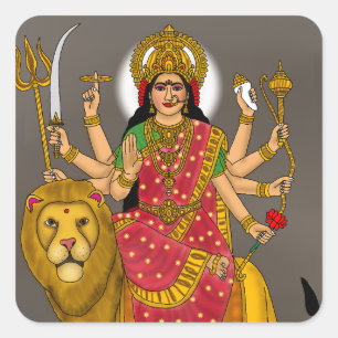 Goddess Durga Sticker