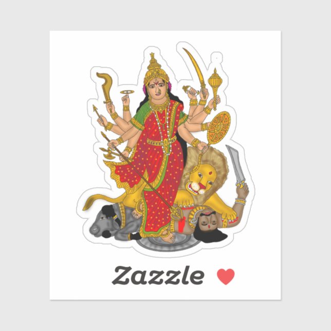 Goddess Durga Sticker (Sheet)