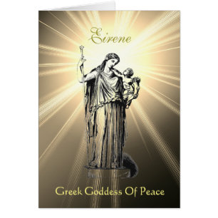 Goddess Eirene Goddess Of Peace Greeting Cards