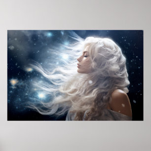 Goddess Enchanting Dream Fantastic Cosmic Wall Art