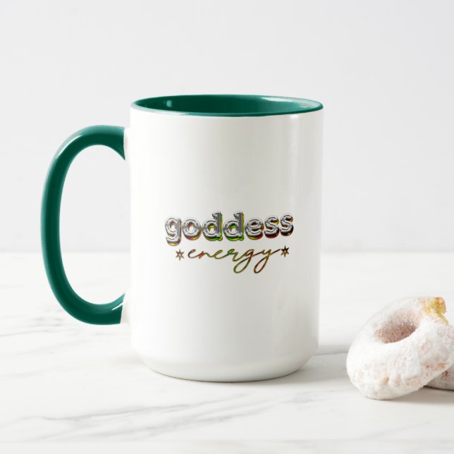 Goddess energy (colourful) mug (With Donut)