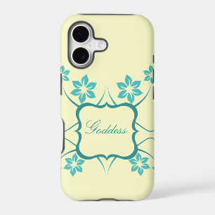 Goddess Floral CM iPhone 5 BT ID Case, Teal