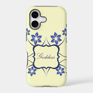 Goddess Floral iPhone 5 BT Case, Blue