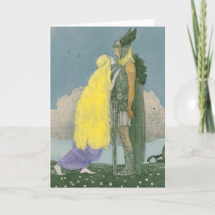 Goddess Freya Norse Pagan Greeting Card