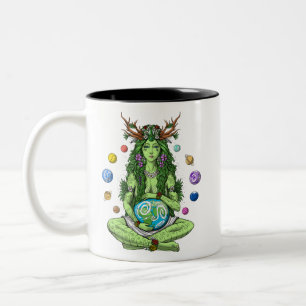Goddess Gaia Two-Tone Coffee Mug