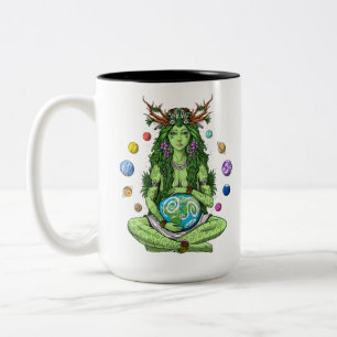 Goddess Gaia Two-Tone Coffee Mug