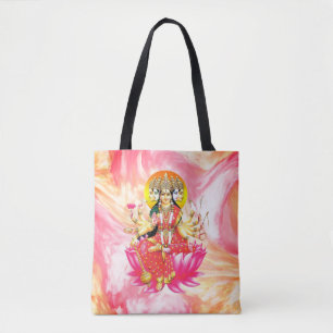 Goddess Gayatri Devi Hindu Deity Tote Bag