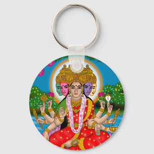 Goddess Gayatri Keychain