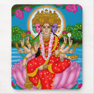 Goddess Gayatri Mouse Pad