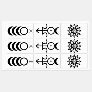 Goddess, God, and Temple labels