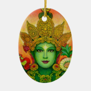 Goddess Green Tara's Face Ornament