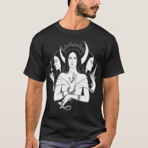 Goddess Hecate Triple Moon Goddess Pagan Wicca T-Shirt