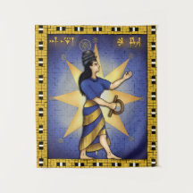 Goddess Inanna - Ishtar Tapestry Wall Hanging