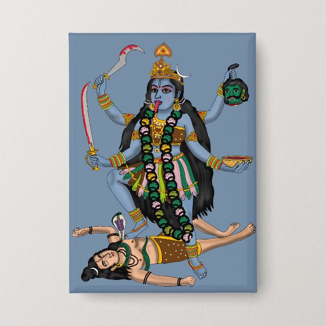 Goddess Kali Button (Front)