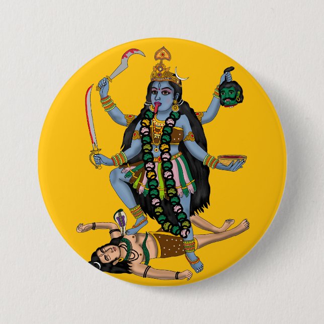 Goddess Kali Button (Front)