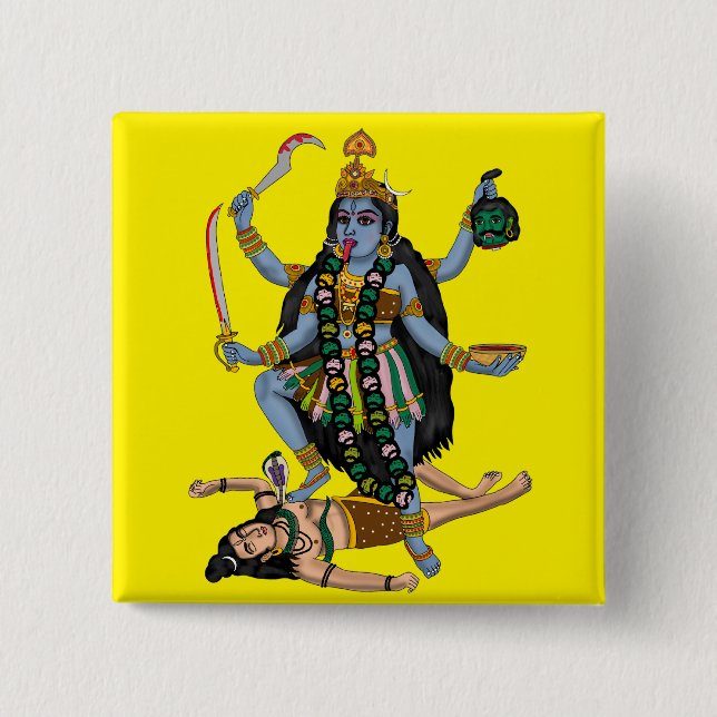 Goddess Kali Button (Front)