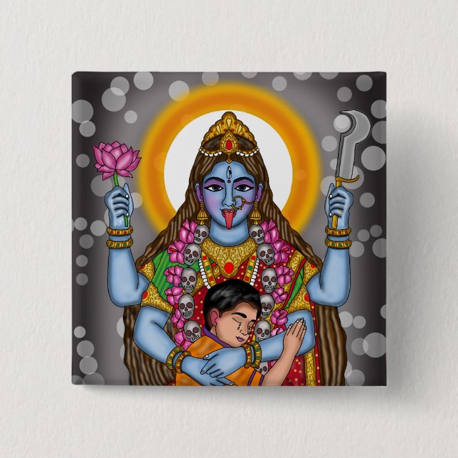 Goddess Kali Button (Front)