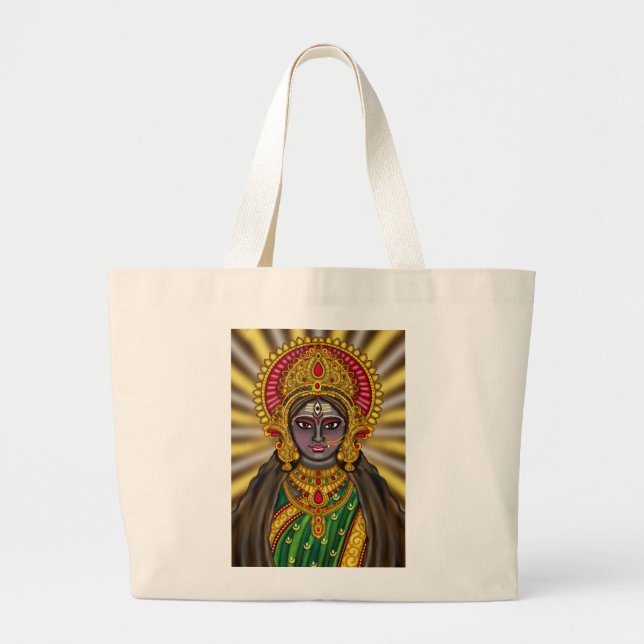 Goddess Kali Face Tote Bag (Front)